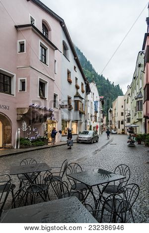 Rattenberg, Austria - August 10, 2017:  View Of The Picturesque Town Of Rattenberg In  Austrian Stat