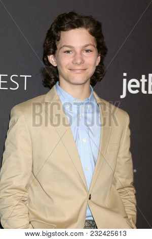 LOS ANGELES - MAR 21:   Montana Jordan at the 2018 PaleyFest Los Angeles - 