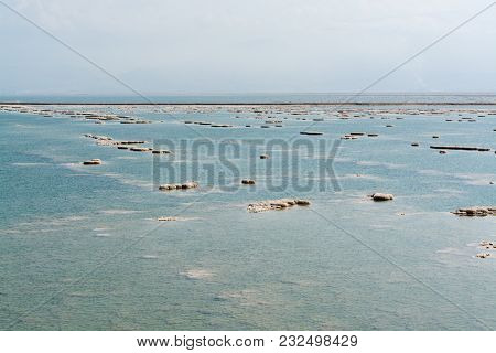 Lowest Salty Lake In World Below Sea Level Dead Sea, Full Of Minerals Near Luxury Vacation Resort Ei