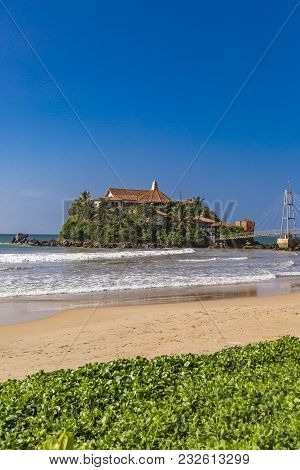 View At Paravi Duwa Temple In  Matara, Sri Lanka