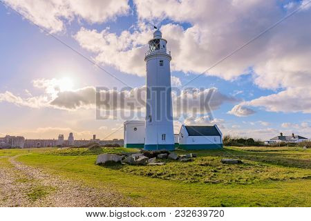 Scenery At Hurst Point Lighthouse In Hampshire, Uk