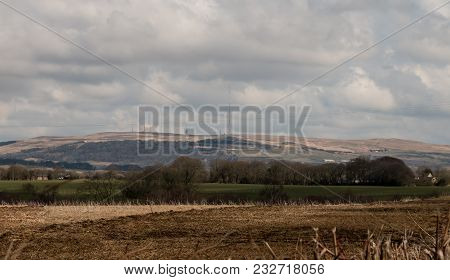 The Panorama View Of Winter Hill And The Farmers Fields