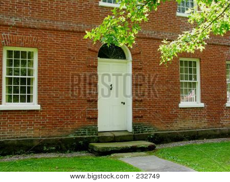 Maison de brique de vintage.