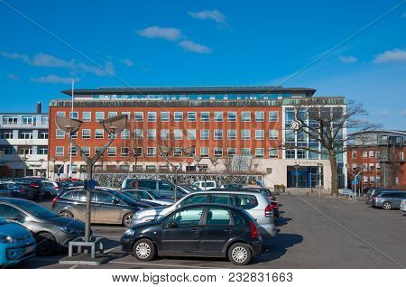 Slagelse Denmark - February 24. 2018: City Hall Of Slagelse Local Government