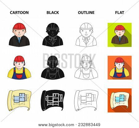 Engineer-constructor, Construction Worker, Site Plan, Technical Drawing Of The House. Architecture S