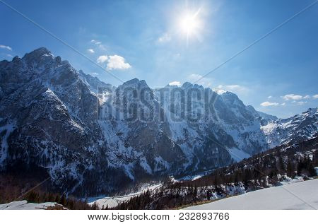 Wilder Kaiser Mountains In Tyrol Austria In Winter