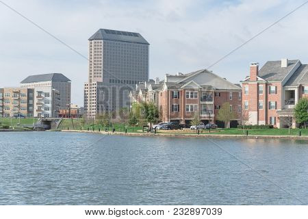 Condo Apartment Homes Overlooking Community Lake In America