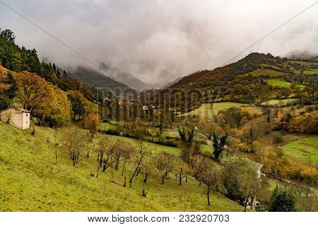St Christine Of Lena Is A Pre Romanesque Church In The Province Of Asturias Spain With Beautiful Mou