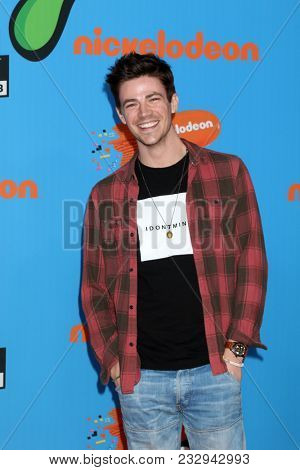 LOS ANGELES - MAR 24:  Grant Gustin at the 2018 Kid's Choice Awards at Forum on March 24, 2018 in Inglewood, CA