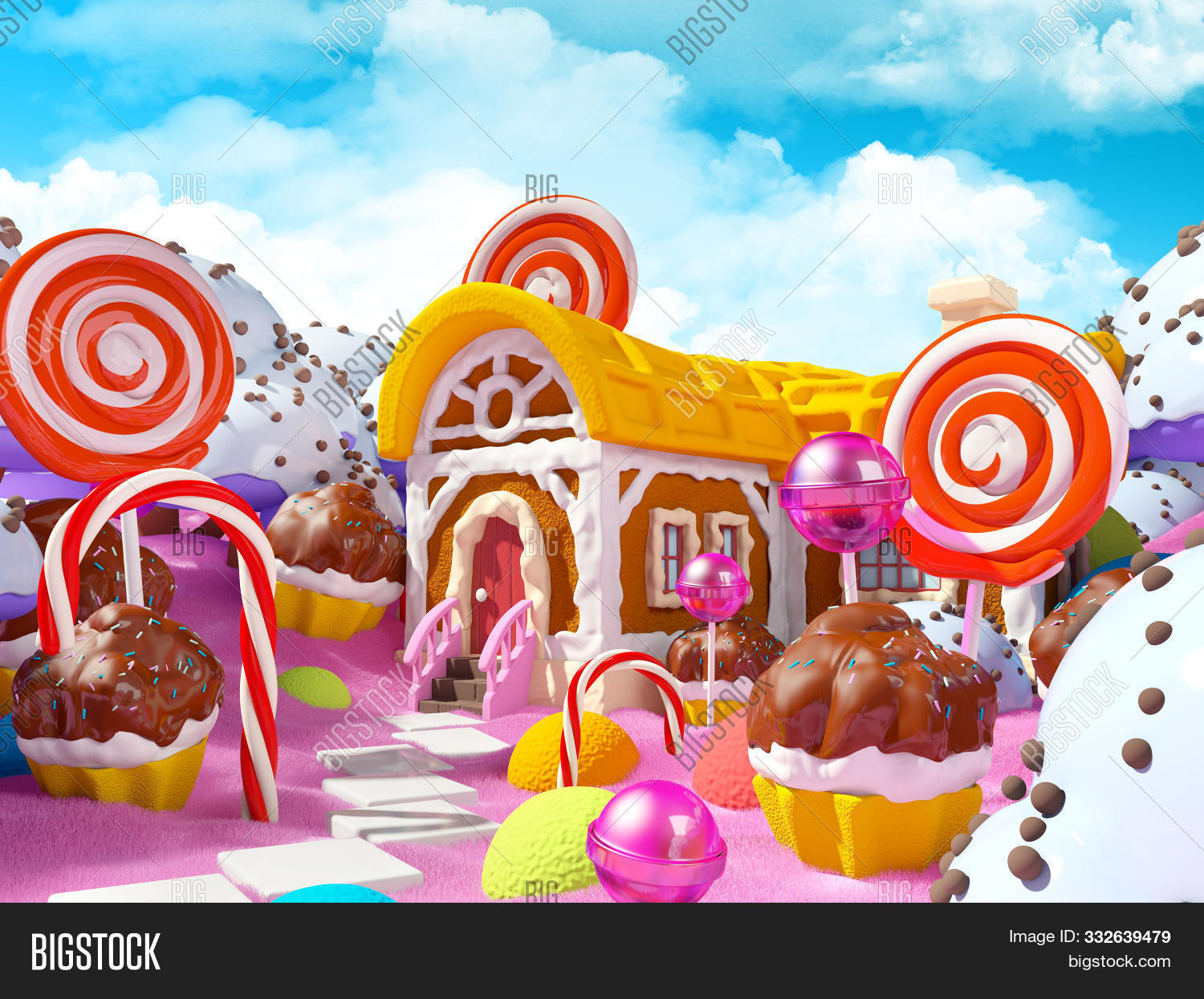 Candy Land Landscape Image & Photo (Free Trial) Bigstock