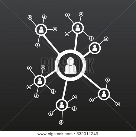 Social Media Icon Group Element. Vector Illustration.