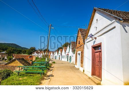 Wine Cellars In Villany, Baranya, Hungary, Europe