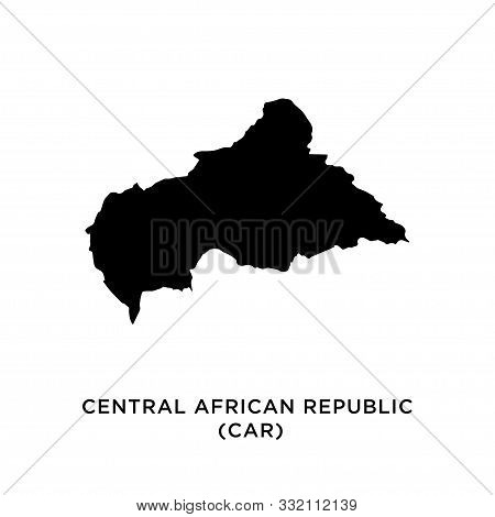 Central African Republic (car) Map Vector Design Template