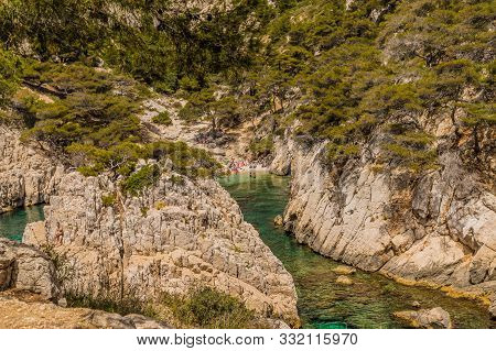 Calanques Marseille France. June 24 2019. A View Of Calanques In Marseille France
