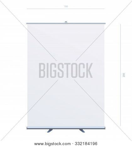 Roll Up Banner Stand On Isolated Clean Background02