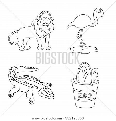 Vector Illustration Of Entertainment And Forest Logo. Set Of Entertainment And Park Stock Vector Ill