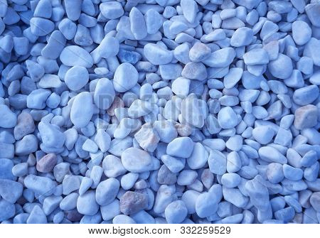Natural Colorful Texture. Dlue Stones Natural Background.