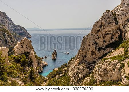 Calanques Marseille France. June 24 2019. A View Of Calanques In Marseille France