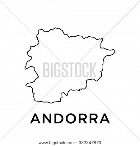 Andorra Map Vector Design Template Icon Trendy