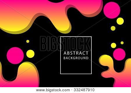 Abstract Background With Liquid Fluid Desain Template