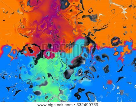 Abstract Advertising, Vibrant Multicolored Dramatic Background, Geometric Modern Pattern