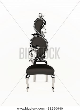 Roayl 帧被隔绝在白色背景上的豪华椅子
