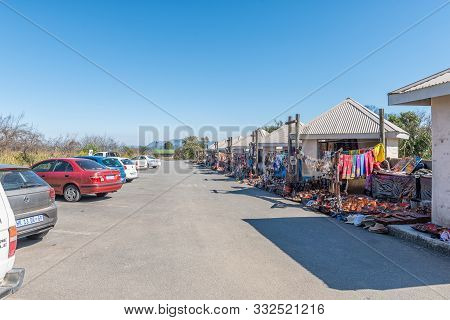 Panorama Route, South Africa - May 20, 2019: The Parking Area And Craft Stalls At Gods Window On Roa