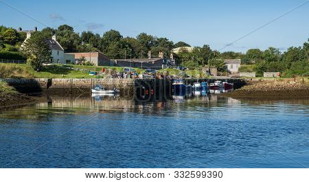 Brora / Scotland - August 26, 2019: Boats During The Day In Brora
