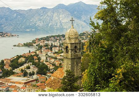 Montenegro, Kotor, 09 October, 2019. View Of Bas-relief (low Relief) On Old Kotor Walls Of The Old T