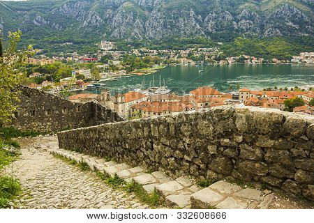 Montenegro, Kotor, 09 October, 2019. View Of Bas-relief (low Relief) On Old Kotor Walls Of The Old T