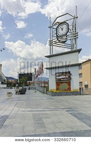 Strumica, North Macedonia - June 21, 2018: Center Of Town Of Strumica, Republic Of North Macedonia