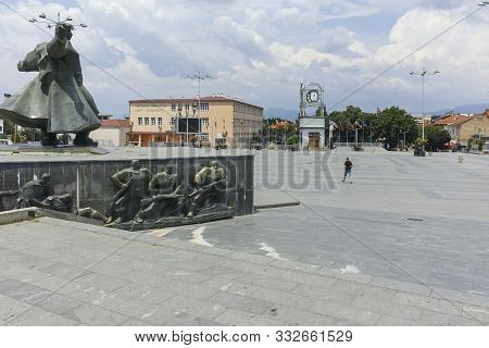 Strumica, North Macedonia - June 21, 2018: Center Of Town Of Strumica, Republic Of North Macedonia