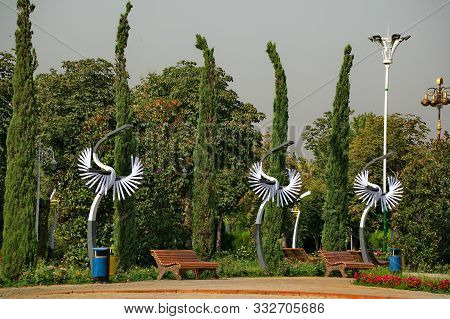 Dushanbe, Tajikistan. 08/07/2019. Central Metropolitan Park  
