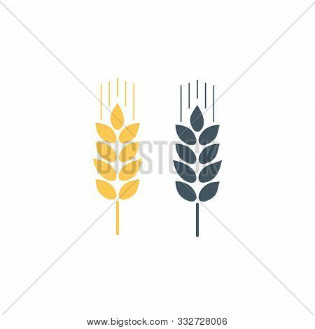 Ears Of Wheat, Barley Or Rye Vector Visual Graphic Icons, Ideal For Bread Packaging, Beer Labels Etc