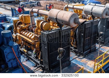 Fire Station, Standalone Diesel Generator. Gas Detector Point Type Install Risk Area Near Turbine Ga