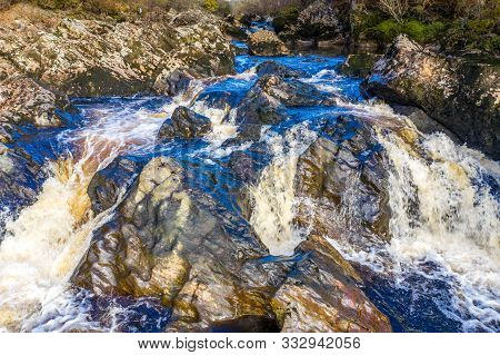 The River Glen And Waterfalls By Carrick In County Donegal - Ireland