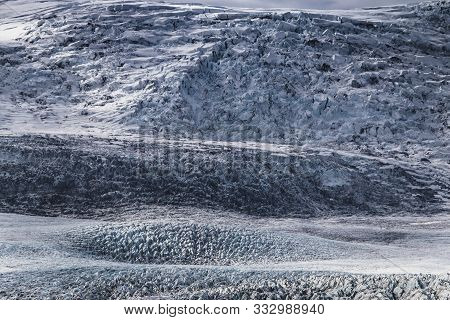 Melting Tongue Of The Breidamerkurjokull Glacier Summer Season