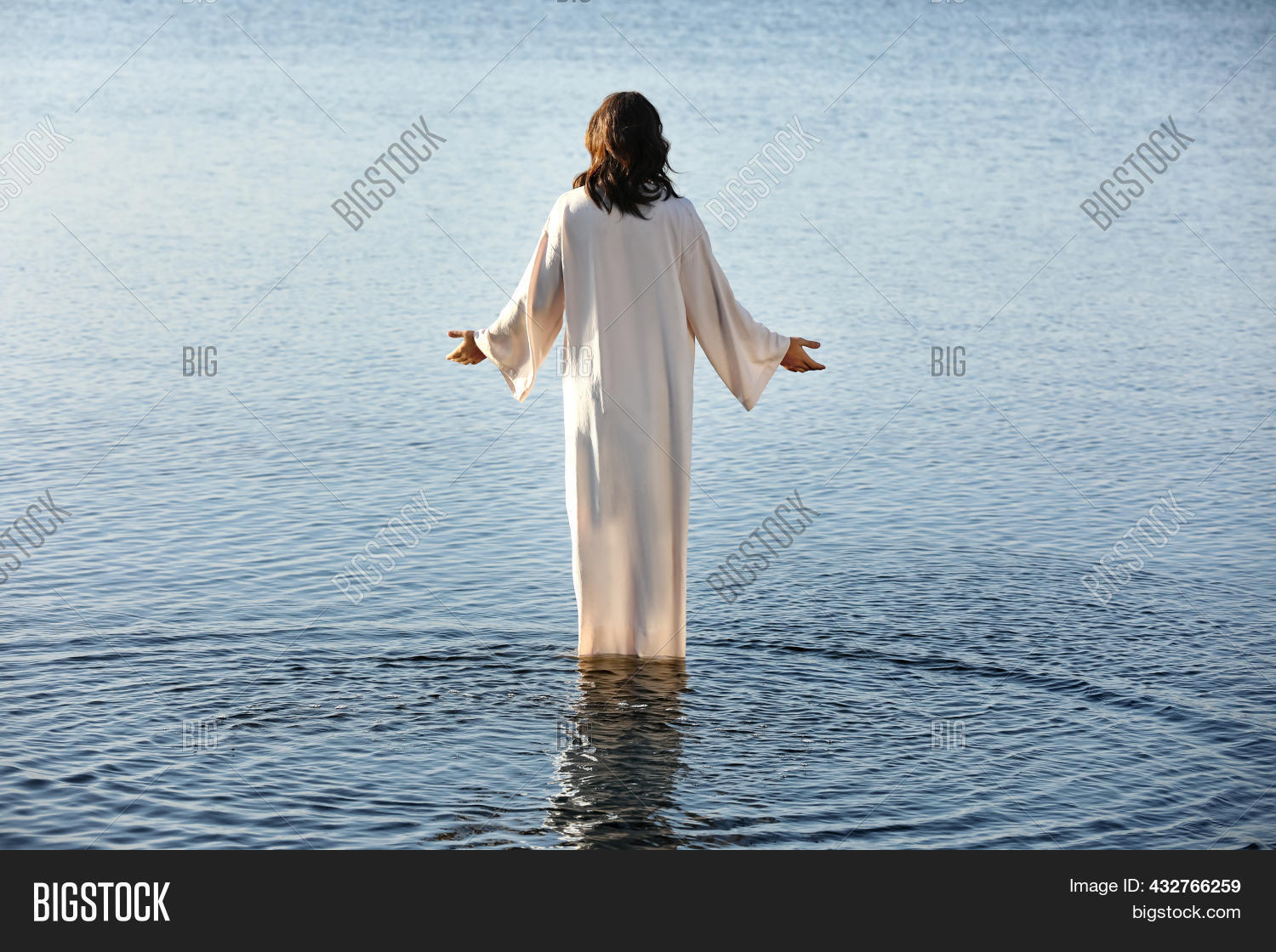 Jesus Christ Water Lit Image & Photo (Free Trial) Bigstock