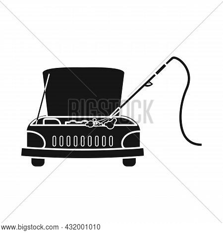 Vector Illustration Of Car And Wash Logo. Collection Of Car And Clean Vector Icon For Stock.