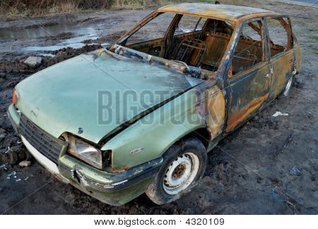 Crashed Car Front