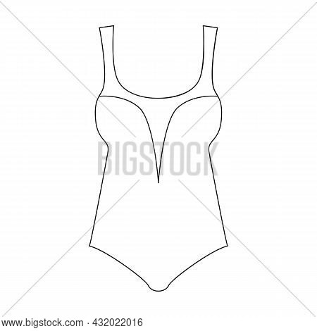 Underwear Vector Icon.outline Vector Icon Isolated On White Background Underwear.