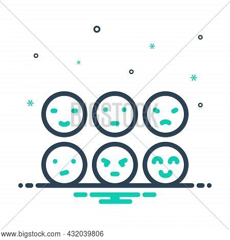 Mix Icon For Differently Otherwise Differently Emoji Expression Else Variously