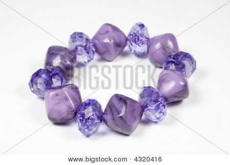 Armband van juwelen en edelstenen paars en Violet met Proveins kleur