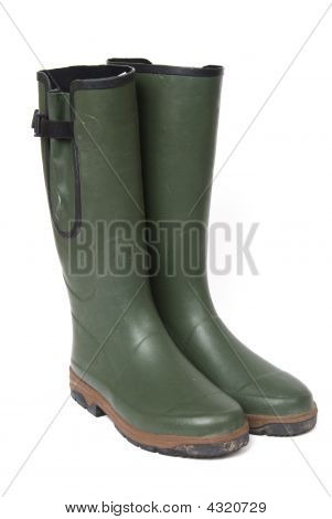 Mens verde Wellington Boots