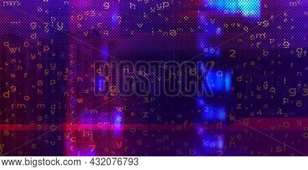 Futuristic Digital Technology Vector Background. Cyber Attack, Ransomware, Malware, Scareware Concep
