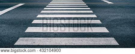 Cross Walk On The Road For Safety When People Walking Cross The Street, Pedestrian Crossing On Repai