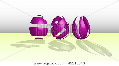 ทำไข่อีสเตอร์สีม่วงทุกรุ่น