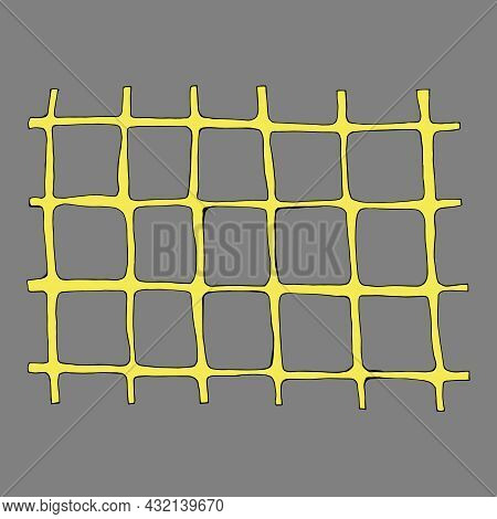 Lattice. Behind Bars. Imprisonment Vector Izolirovannyy Dudly