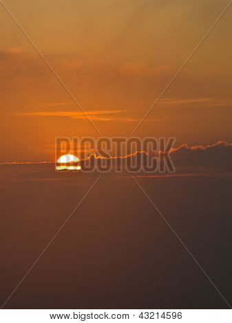 Sun Rise From  Chaeng Hill, Chiang Rai Thailand