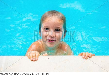 Funny Portrait Photo, Happy Smile Mood Lifestyle. Mischievous Kid Freckled Boy Wet Head Shoulders Ha